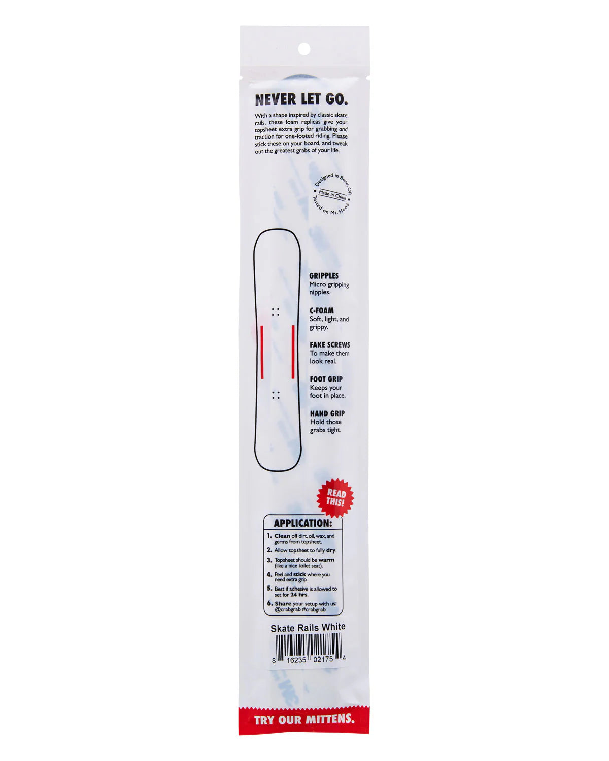 Crab Grab Skate Rail Black 2025/26