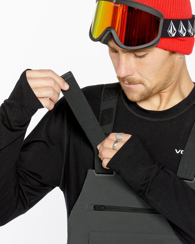 Volcom Roan Bib Overall Charcoal 2024
