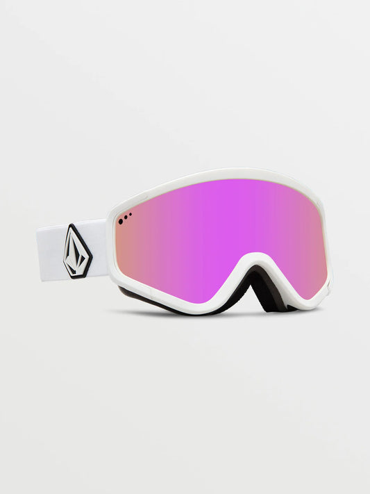 Volcom Attunga Goggle Matte White Pink Chrome Lens