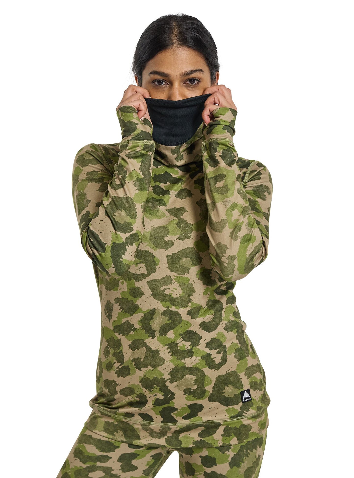 Midweight Base Layer Long Neck Shirt - Women