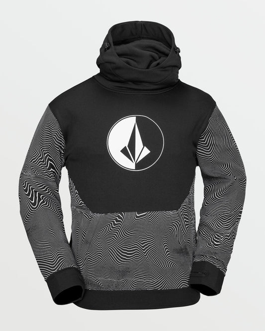 Volcom Hydro Riding Hoodie Black Print 2024