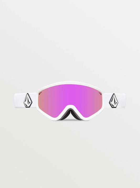 Attunga Goggle Matte White Pink Chrome Lens